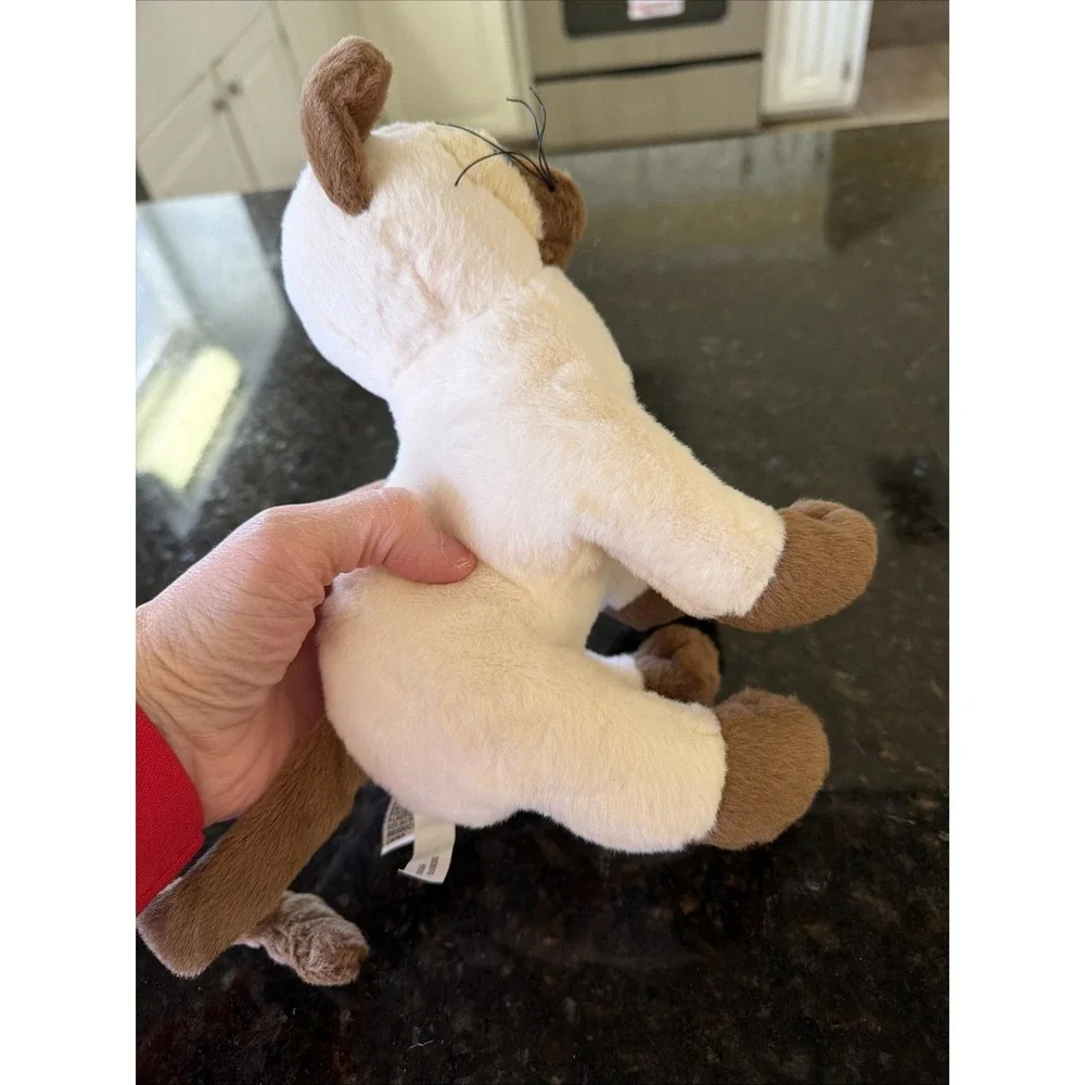 Ganz Webkinz Siamese HM160 Cat Kitty White Brown No Code Plush Plushie Stuffed A
